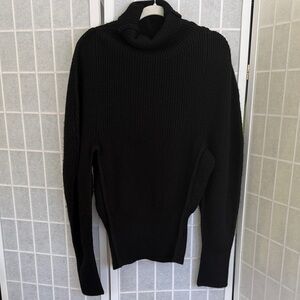 JNBY Black Turtleneck Wool Sweater